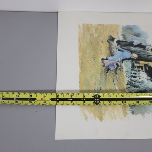 Vera Kirk AMISH BATIK "THE COURTING TREE" Watercolor Print #101/500 - Picture 7 of 7